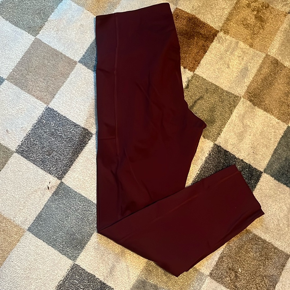 Girlfriend Collective Plum Compression Leggings w/ pockets